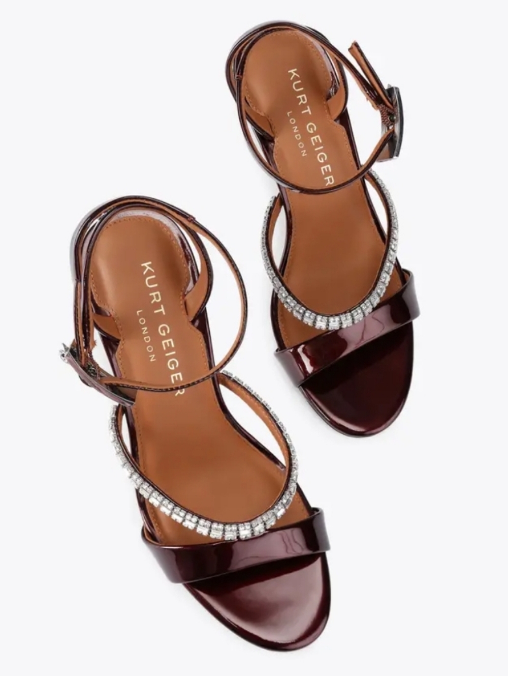 KURT GEIGER CRYSTAL STRAP HEEL MSRP$235